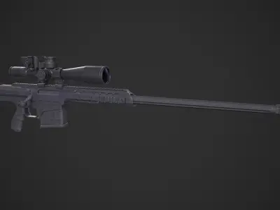Barrett Model 98b Low-poly 3D model
