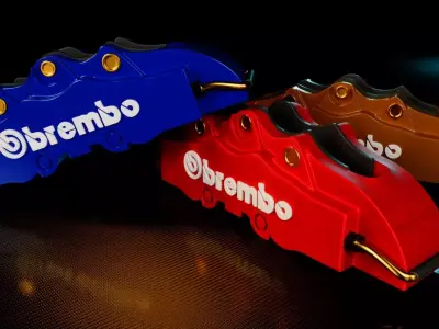 Brake Brembo kit caliper 3D model