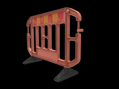 safety barrier 3D model