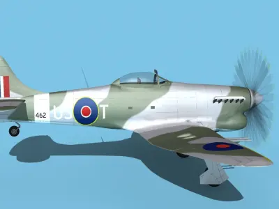 Hawker Hawker Tempest MK1 V13 3D model