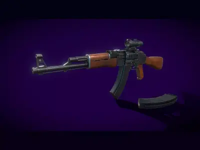Quick silver gun 3D model