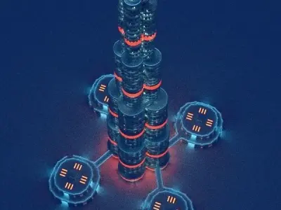 Sci-Fi City 1 3D model