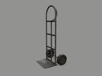 Trolley hand truck Low-poly 3D model