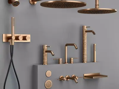 Gessi 316 collection bathroom faucet set S 3D model
