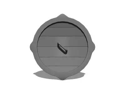 Viking Shield Low-poly 3D model 36
