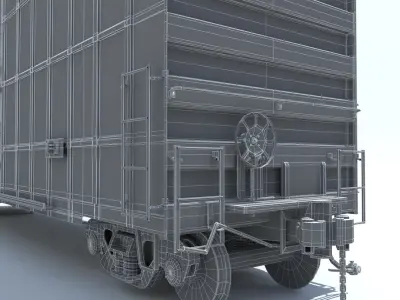  Train 4 Freight Cars 
