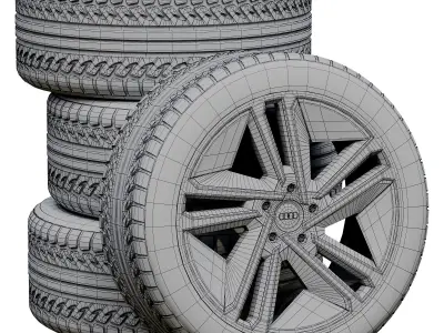 Audi wheels 3D model