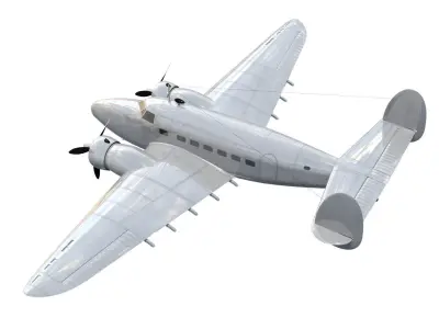 Lockheed L-14 Super Electra 3D model