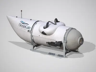 OceanGate Titan Submarine Model 3D model