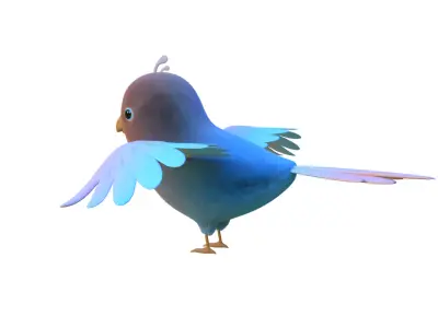  Bird  Low Poly 3D Model 3D model