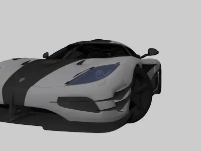 koenigsegg agera Low-poly 3D model