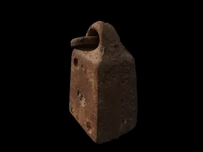 Anydrafts Rusty metal weight 01 Low-poly 3D model