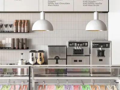 Ice Cream Shop 3D model purchase