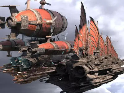 Templar Airship 2 designs 3D model
