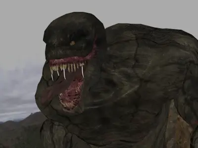 Alien Monster Rigged and animated 3D model
