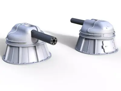 AK-630 pair of metal pipes 3D print model