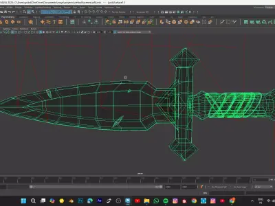 knife model Low-poly 3D model buy