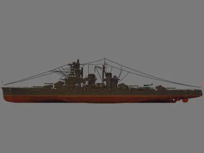 IJN Haruna 3D model