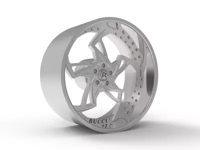 FIRE RUCCI FORGED WHEEL 3D print model