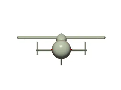 Type I-1 otsu wireless guided missile  3D model
