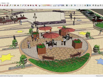 Sketchup Landscape Park H10 Free 3D model
