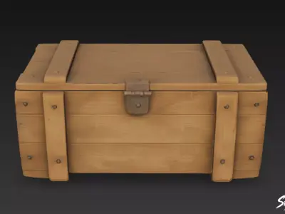 Ammo Crate Closed Low-poly 3D model