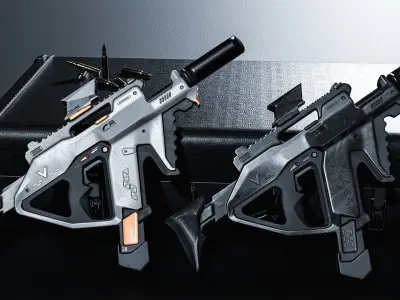 Assault Rifle-V 3D model