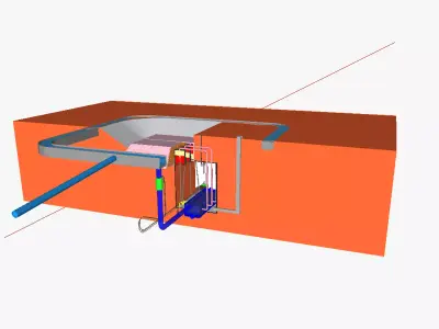AT solar power tower 2 3D model