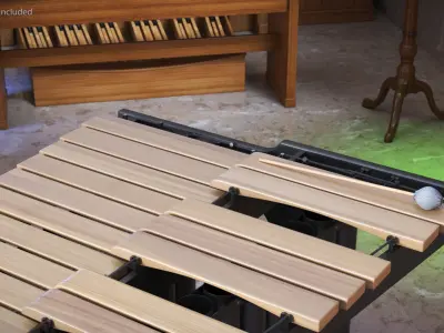 Musical Instrument Marimba 3D model