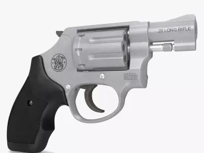 Small Revolver Smith and Wesson 3D model