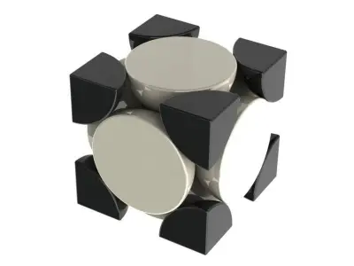 FCC unit cell Free 3D model