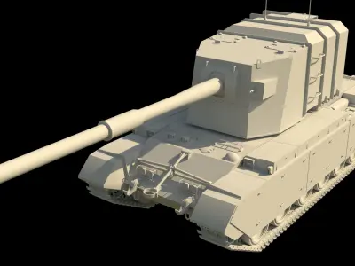 Fv4005 Stage 2 183mm 3D model