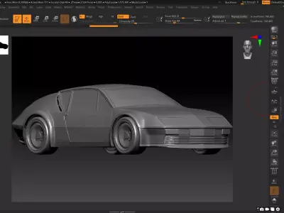 RENAULT ALPINE A310 RALLY CAR 3D print model by roopikasiju