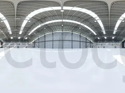 HDRI - Airplane Hangar Interior 8 Texture