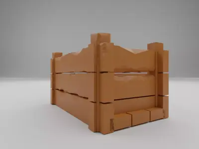 Wooden crate Free 3D print model