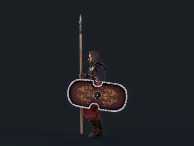 PERSIAN 2 Low-poly 3D model