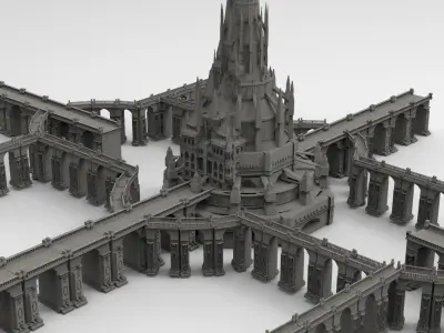 Arch Magician Tower Palace 5 3D model