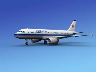 Airbus  A320  Eurocypria 3D model