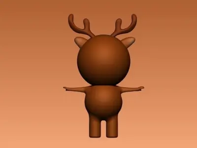 Cartoon Deer 3D model purchase