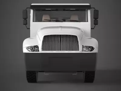 military truck 3D model by Deepocean