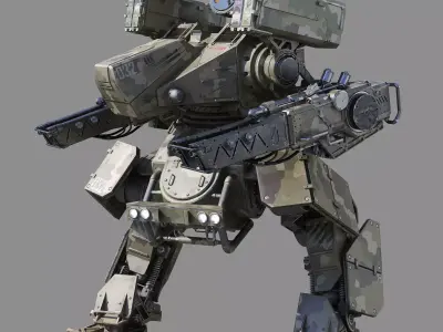Mech-Tank 2 armored robot 3D model