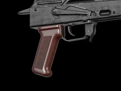 AK - Pistol Grip - AK74 STD Low-poly 3D model