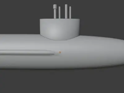 3d submarine model 3D model