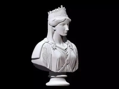 Queen Zenobia Bust 3D print model