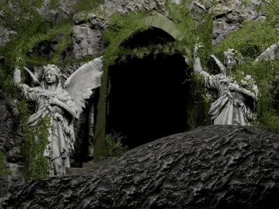 Ancient gate 3D model