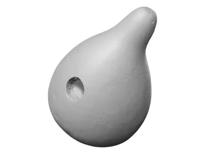 Gourd Birdhouse Raw Scanned 3D model