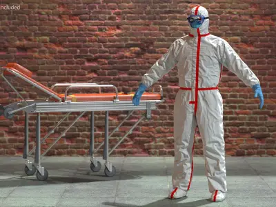 Chemical Protective Suit 3D model