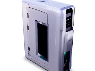 SciFi Futuristic Cassette Tape Low-poly 3D model