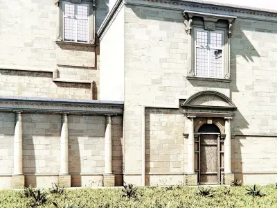 London Lincoln Cottage Scene 3D model