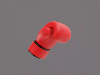 Boxing gloves Low-poly 3D model get